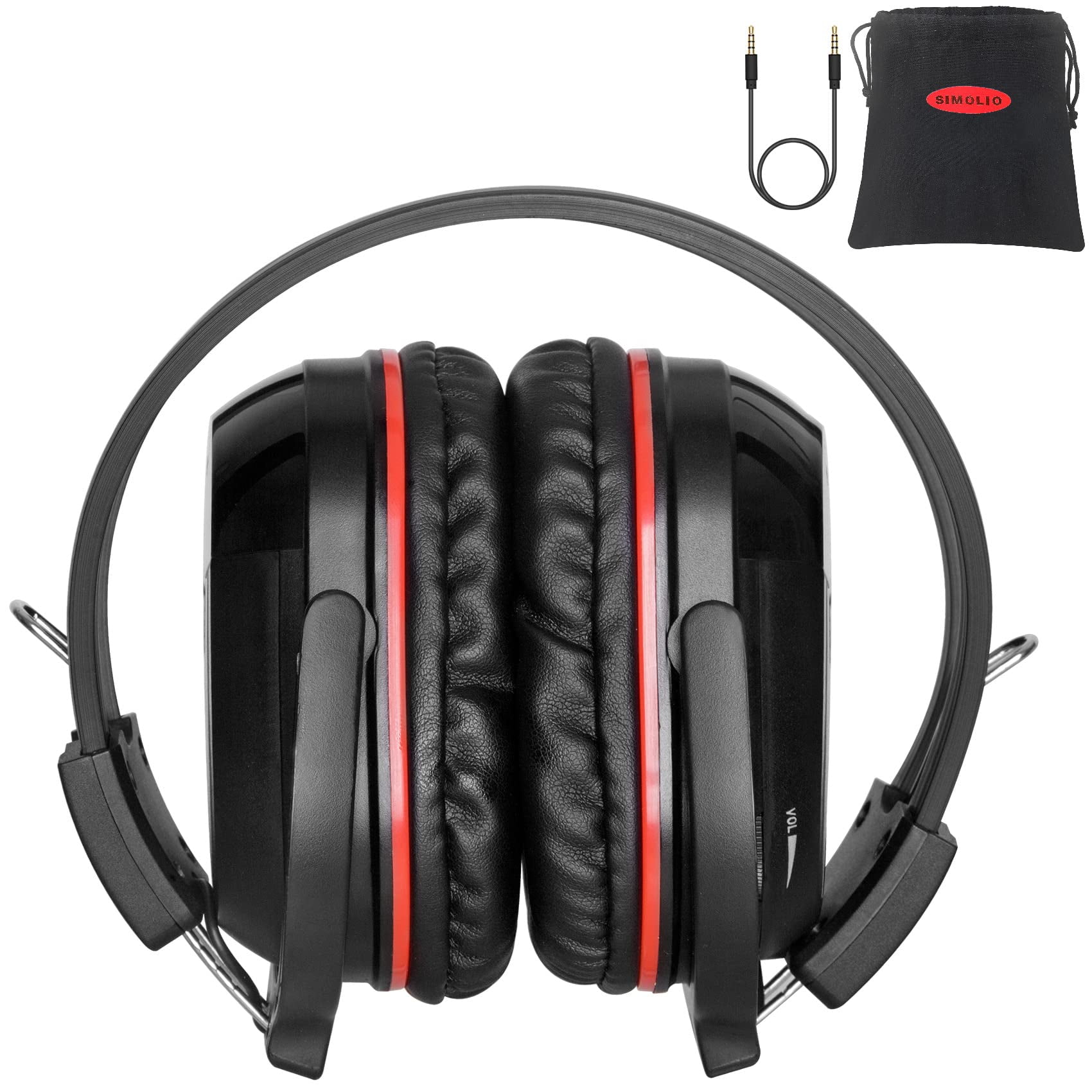 SIMOLIO Universal IR Wireless Headphones for Car DVD/TV, 2 Channel Car