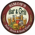 thumbnail image 1 of SIMON'S Bar and Grill 12" Round Metal Sign Kitchen Wall Decor 200120020229, 1 of 1