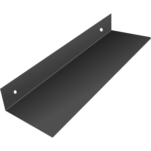 SIMOND STORE Black Floating Shelves for Wall - 12" X 8" Small Floating Shelves - Metal Heavy Duty Shelves Brackets for Gaming, Console, PlayStation Shelf, Tv Shelf for Wall Mounted Tv