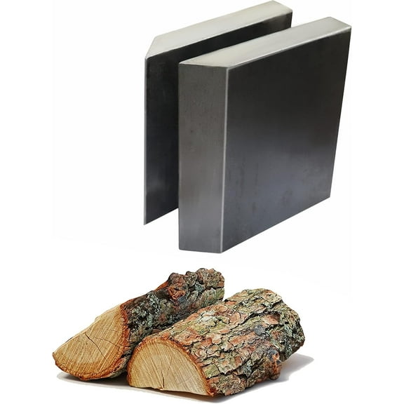 SIMOND STORE - Wood Splitter Wedge, 5 Inch L X 5 Inch W X 3/4 Inch Thick, Manual Log Splitter Wedge for Splitting Firewood into Kindling - Steel Material A36