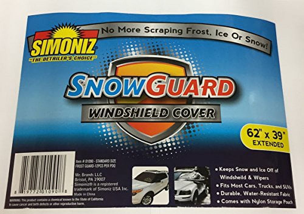 SIMONIZ SNOW GUARD WINDSHIELD COVER 62" x 39"