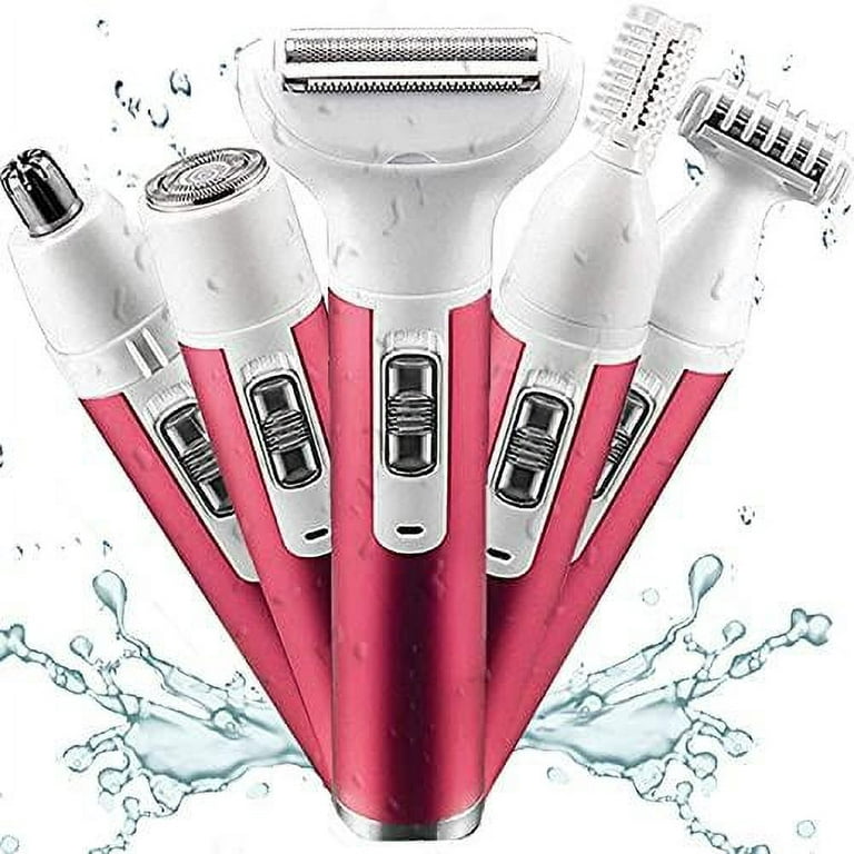 Pefetis Electric Razor for Women, 2 in 1 Womens Shaver for Pubic Hair Wet &  Dry Bikini Trimmer for Legs Underarms and Bikini Line Painless Lady Hair  Removal with Comb Attachment 