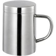 SIMPHONY Stainless Steel Coffee Mug with Lid and Handle 10.8 oz,100% BPA-free, Double Wall Camping Travel Coffee Mugs Tough & Shatterproof, Keeps Coffee/Tea Hot And Beer Cold Longer