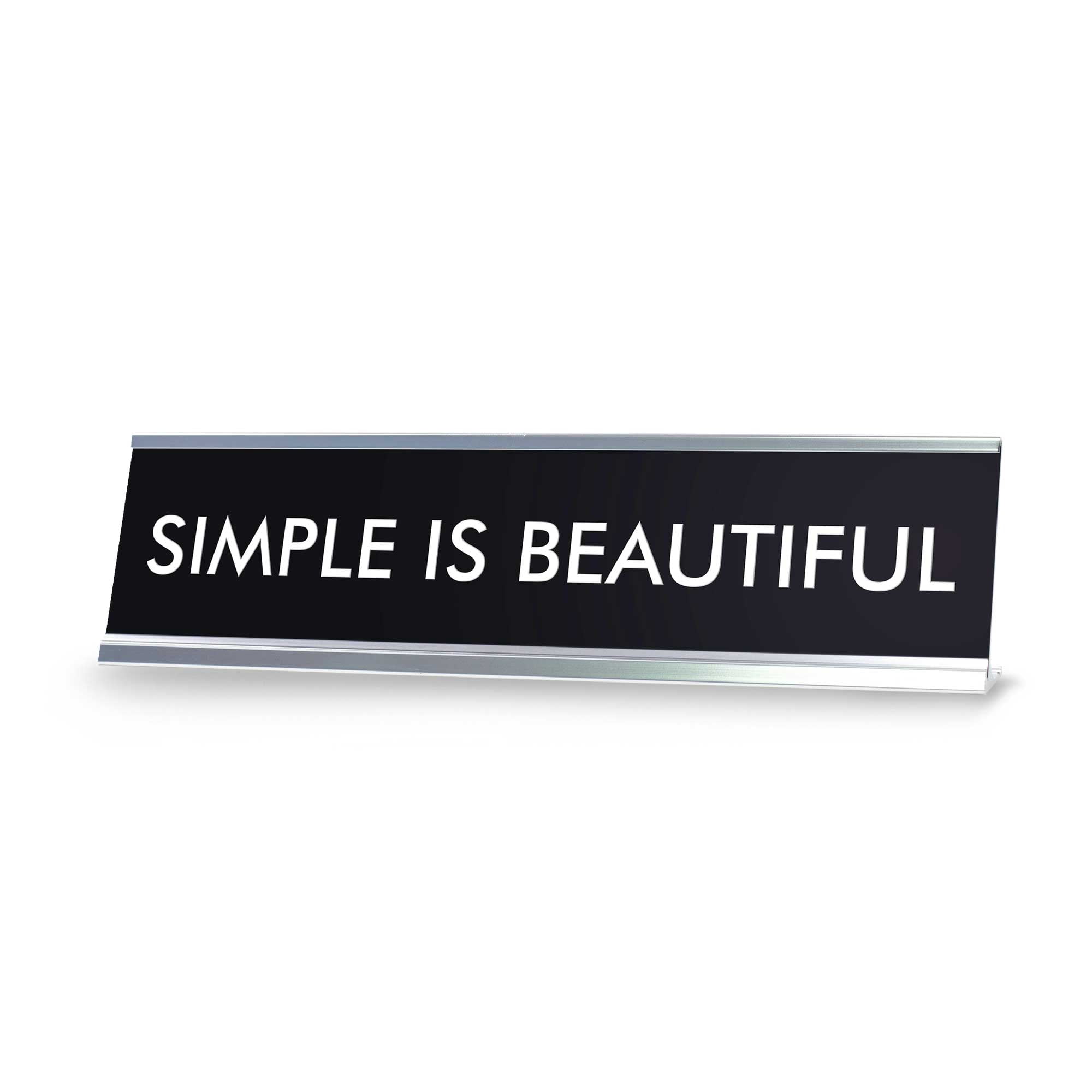 SIMPLE IS BEAUTIFUL Novelty Desk Sign - Walmart.com