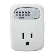 SIMPLE TOUCH Auto Shut-Off Safety Outlet, 60 min 30 min 20 min 10 min Countdown Timer with HOLD option
