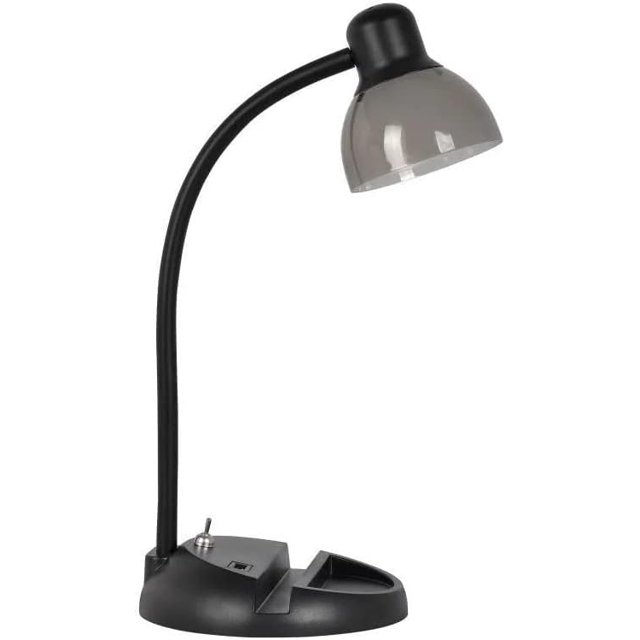 SIMPLEE ADESSO Charging Station LED Desk Lamp, Black Finish