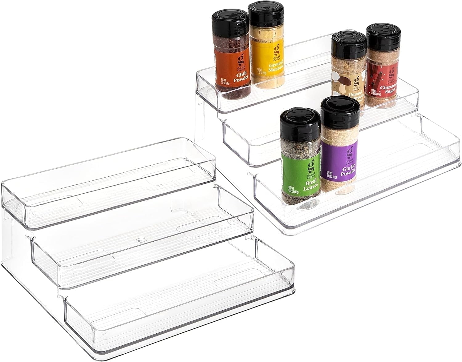 SIMPLEMADE Spice Rack Organizer for Countertop, 3-Tier Kitchen Organizer, 2 Pack - Walmart.com