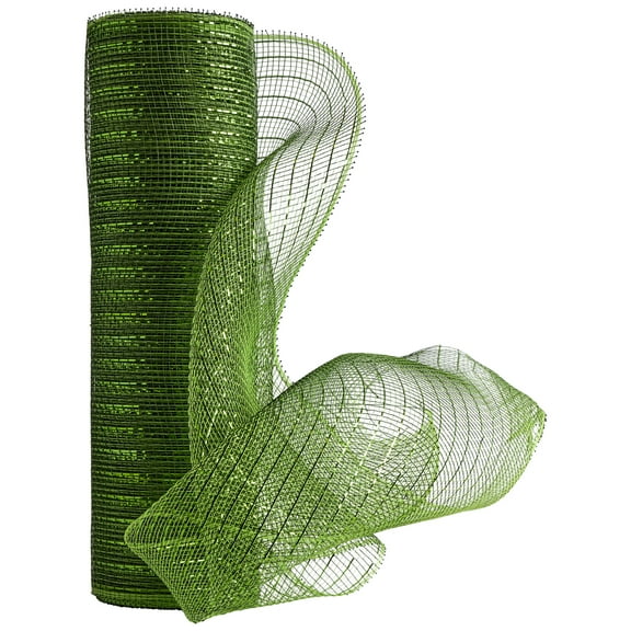 SIMPLICITY MESH GREEN 10IN 10Y, PREFECT FOR WREATHS AND DECORATING
