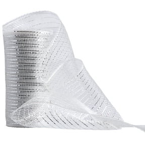 Simplicity mesh wht /sil 5.5in 10 yard, prefect for wreaths and decorating