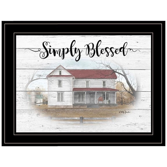 TrendyDecor4U Simply Blessed By Billy Jacobs Framed Print BJ1209-704G