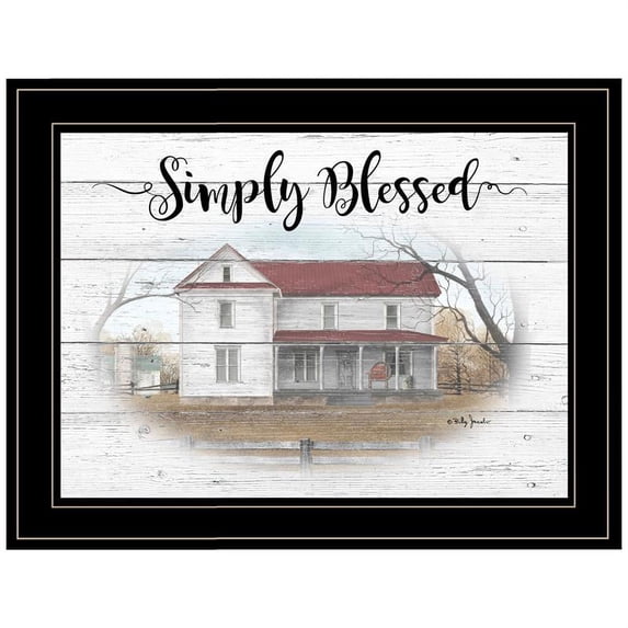 TrendyDecor4U Simply Blessed By Billy Jacobs Framed Print BJ1209-704G