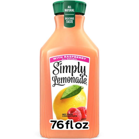 Simply Lemonade with Raspberry Bottle, 76 fl oz