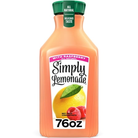 Simply Lemonade w/ Raspberry Bottle, 76 oz bottle
