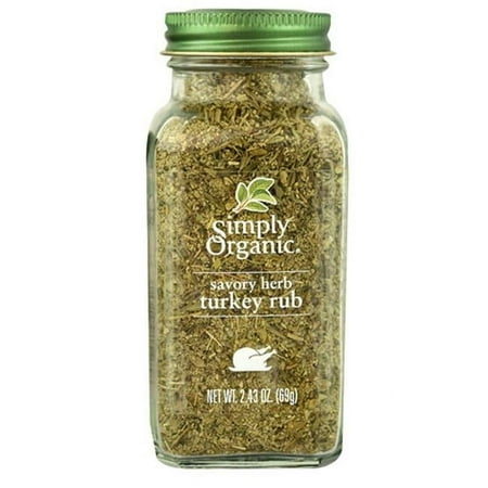 SIMPLY ORGANIC SPICE TURKEY RUB-2.43 OZ -Pack of 6