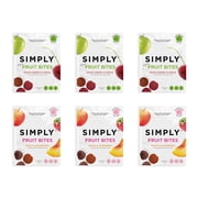 SIMPLY Fruit Bites, Fruit Snack Bundle, Peach Raspberry & Cherry Apple, 6 Pack (1.8 oz)