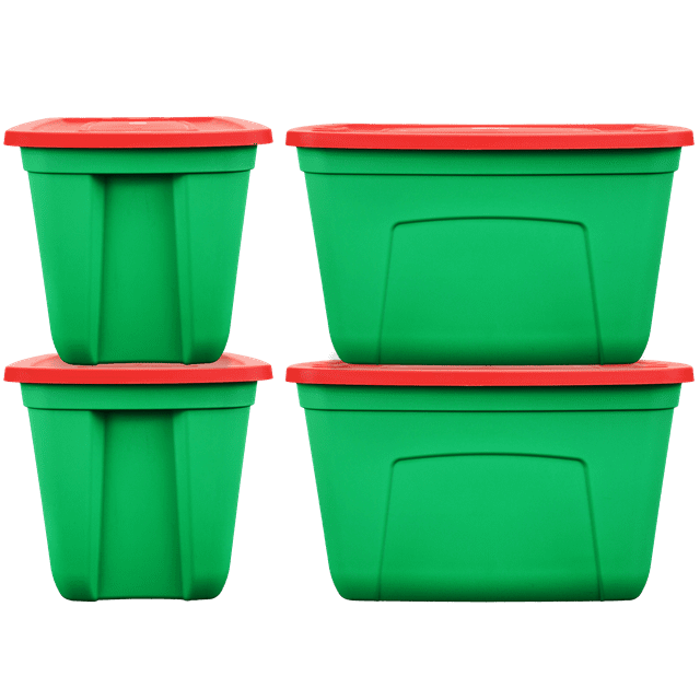 SIMPLYKLEEN 18Gallon Stackable Plastic Storage Containers with Lids
