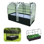 SIMPO 3-in-1 Garden System Raised Fabric Bed + Greenhouse + Protective Net 36 W x 72 L x 53 H
