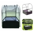 thumbnail image 1 of SIMPO 3-in-1 Garden System: Raised Fabric Bed + Greenhouse + Protective Net 44”W x 44”L x 61”H, 1 of 9