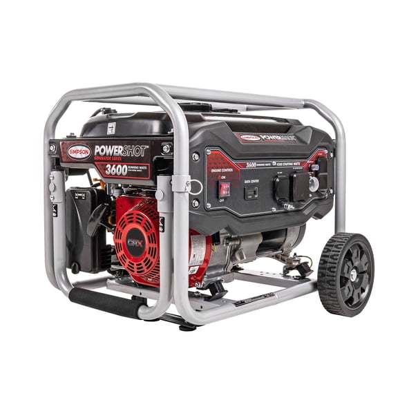 SIMPSON PowerShot Portable 3,600 Watt Generator with Roll Cage Frame