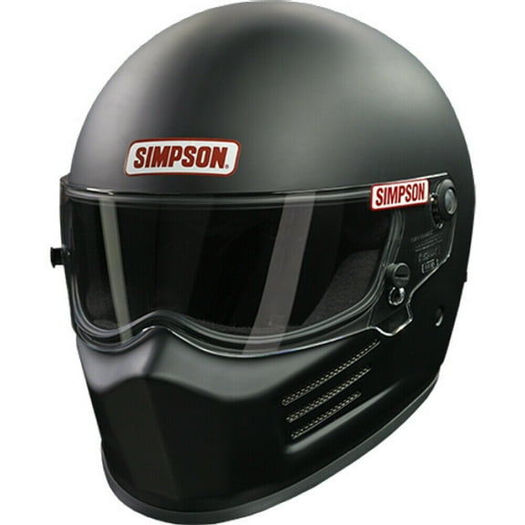 SIMPSON SAFETY 7200028 Bandit Matte Black Racing Helmet SA2020 - Size Medium