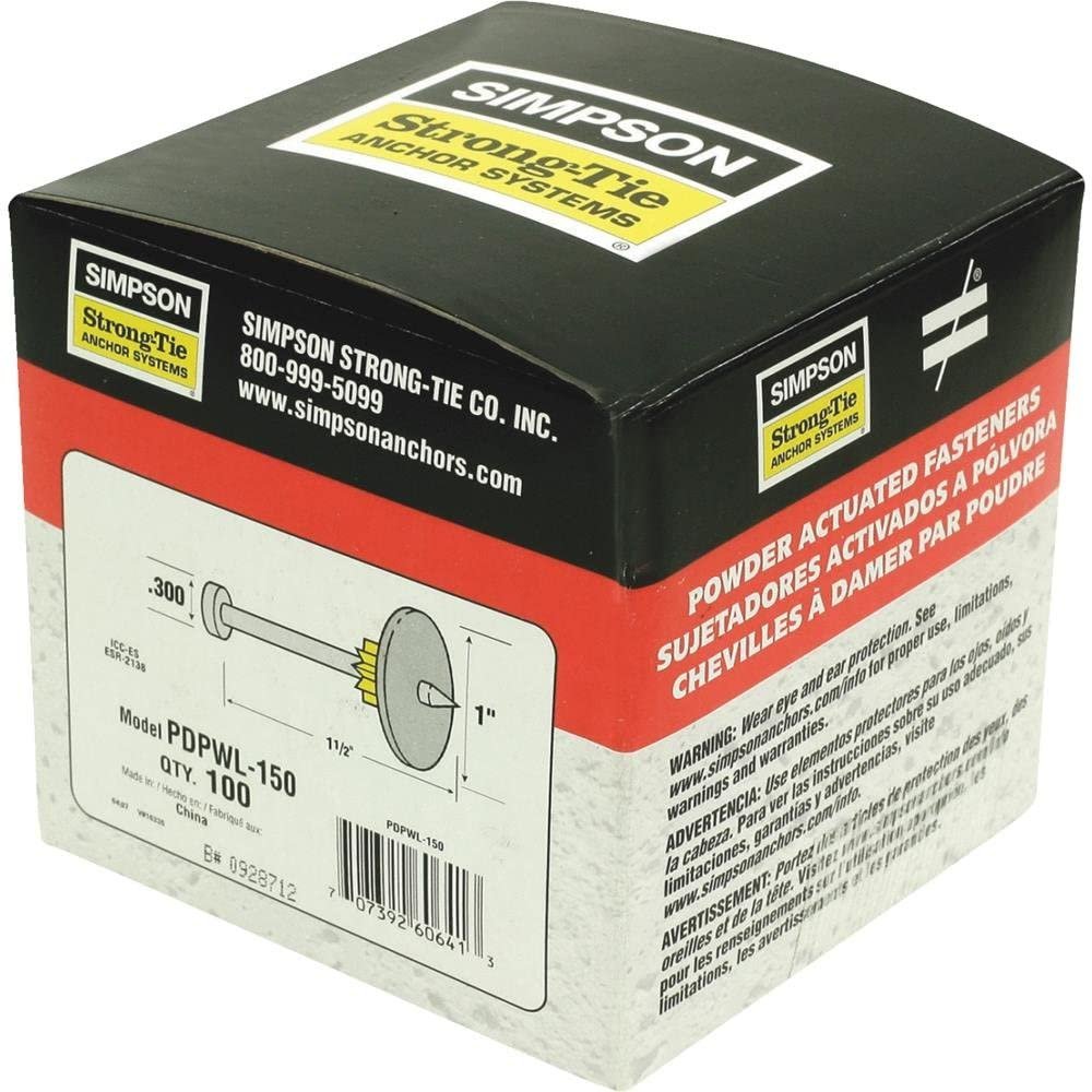 Simpson Python Fastner Simpson Strong-Tie Fast Pin With Washer FPBB44 - 1.5 In. Washer With ...