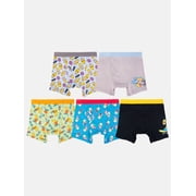 Simpsons Boys Cotton Boxer Brief Underwear 5-pack, Size 4 to 8