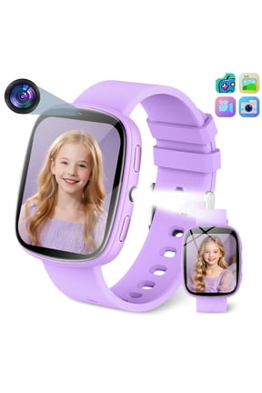 2026 Kids Smart Watch 1.83"HD Screen Camera Game Sleep Tracking Calculator Children Daily Gift Purple