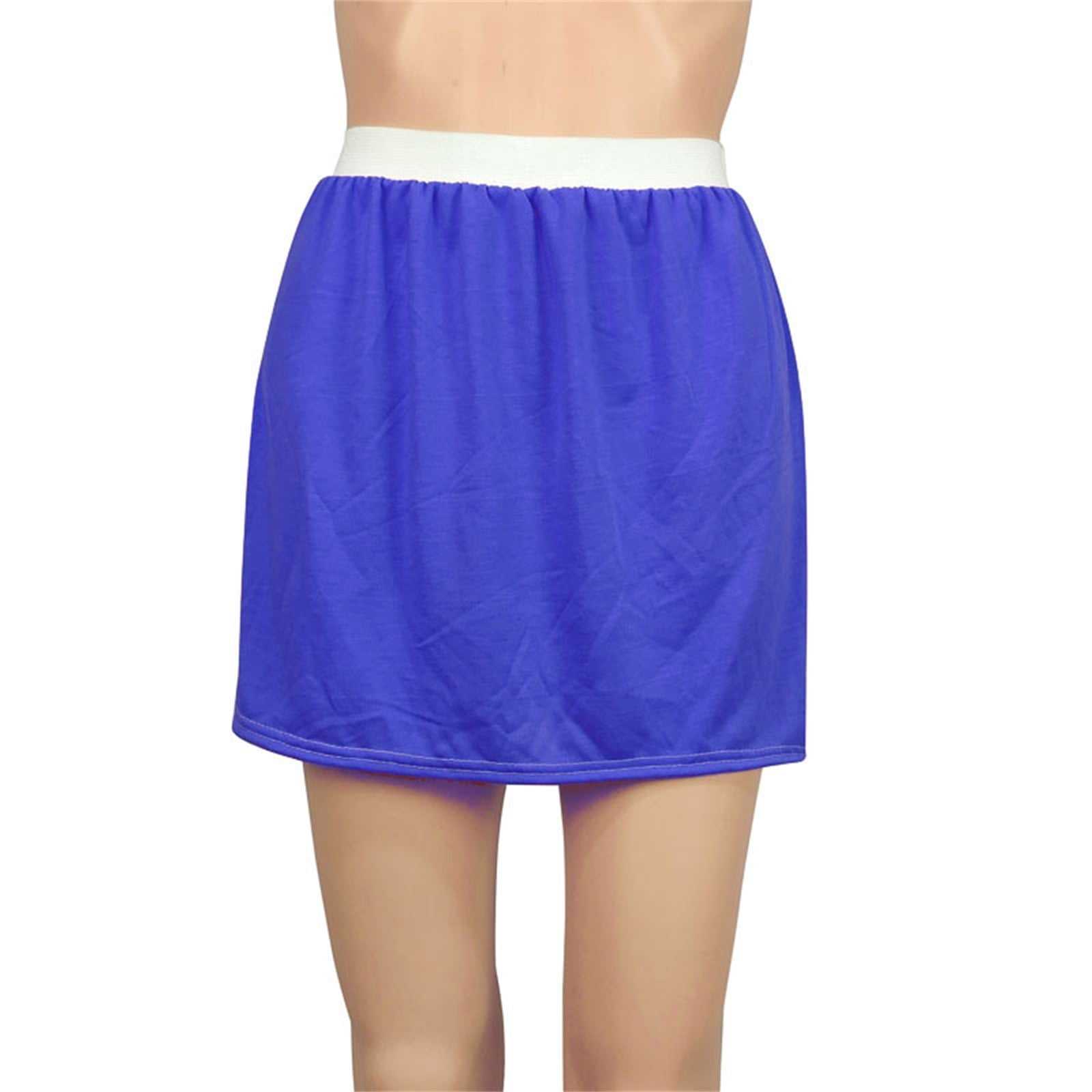 SIMU Skirts for Women, White Skirt Base Skirt Fart Curtain Folded In