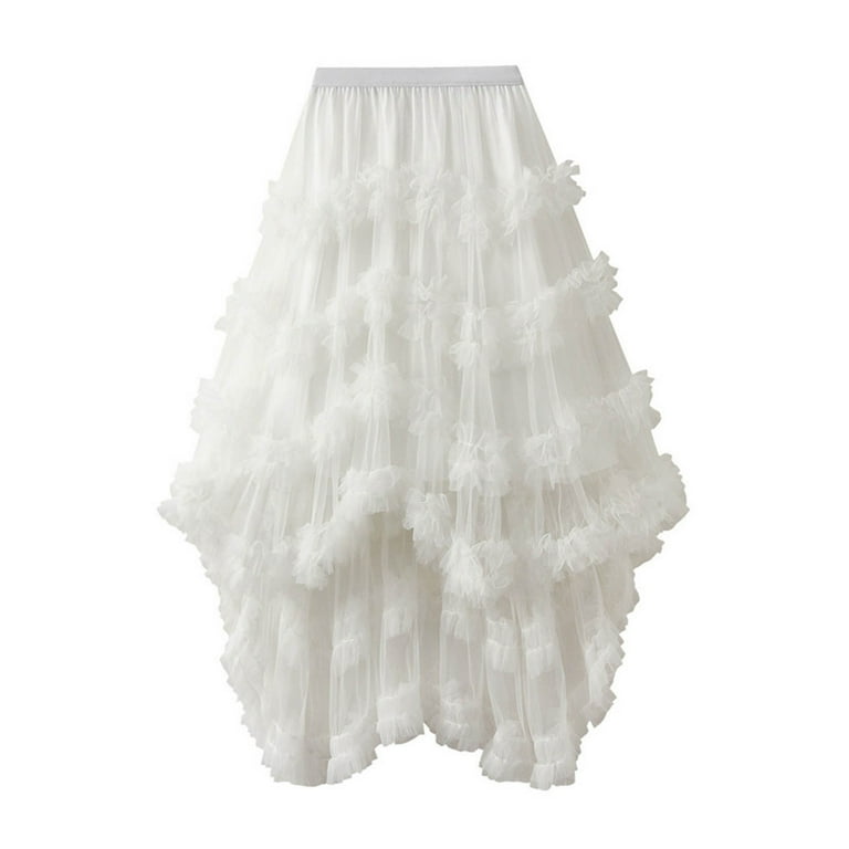 White ruffle skirt yarn online
