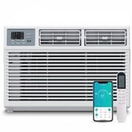 SIMZLIFE 10,000 BTU Window Air Conditioner With APP, Cools Up To 450 Sq Ft, 4 Cooling Modes, Remote Control, White