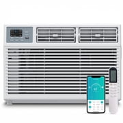 SIMZLIFE 14,000 BTU Window Air Conditioner With APP, Cools Up To 700 Sq Ft, 4 Cooling Modes, Remote Control, White