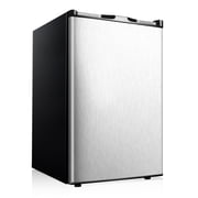 Simzlife 3.0 Cu.ft Upright Freezer,Single Door Compact Design,Reversible Stainless Steel Door,Suitable for Home,Dorm,Apartment and Office,Silver
