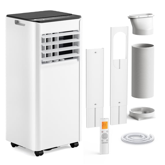 SIMZLIFE Portable Air Conditioner 10000 BTU,Portable Ac Unit up to 550 Sq,White