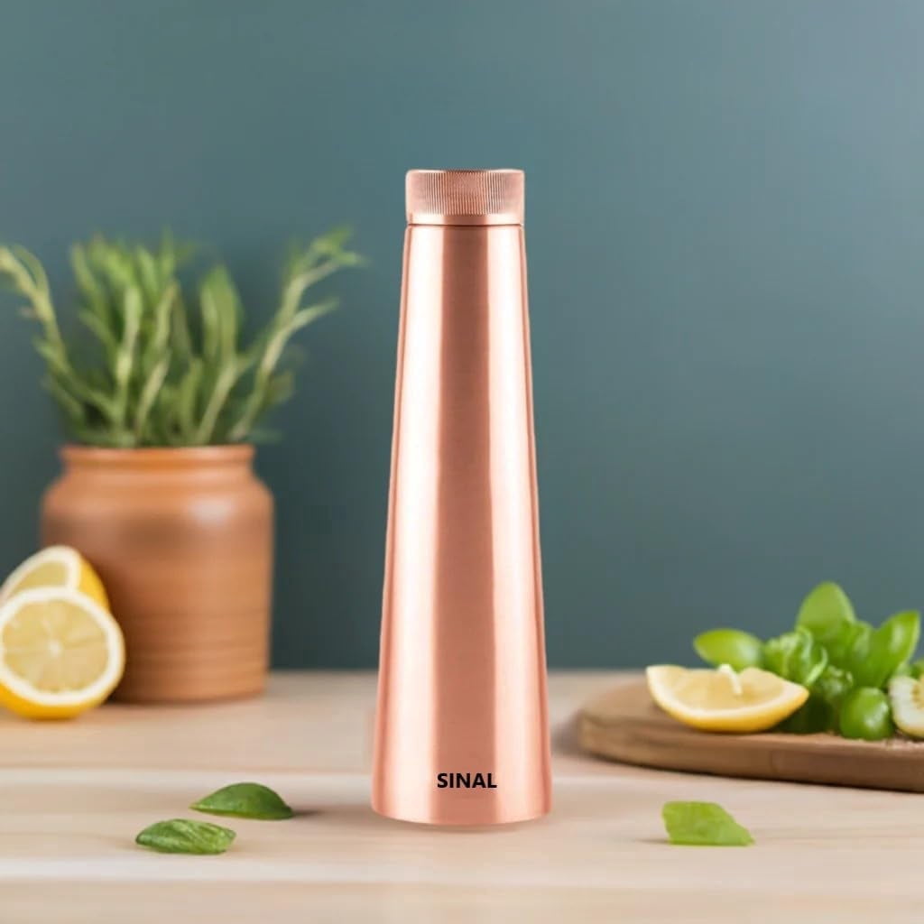 SINAL Leak Proof 1000 ml Bronze Copper Water Bottles