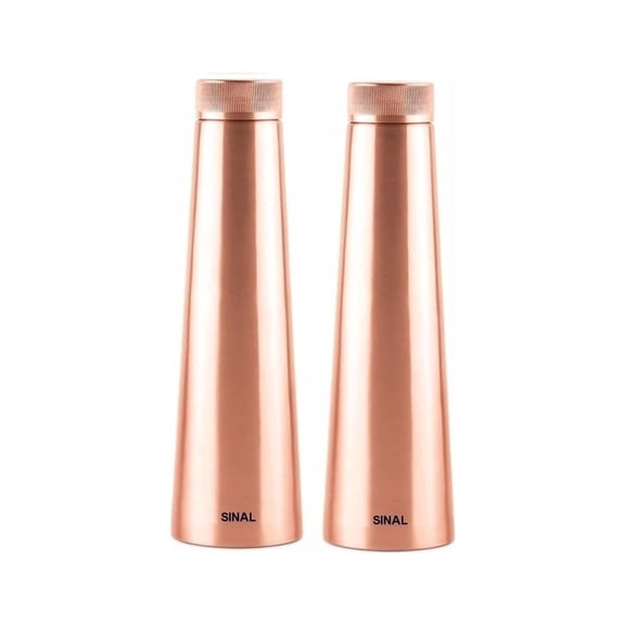 SINAL Copper Plain Bottle 1 Litre Gold, Stainless Steel,