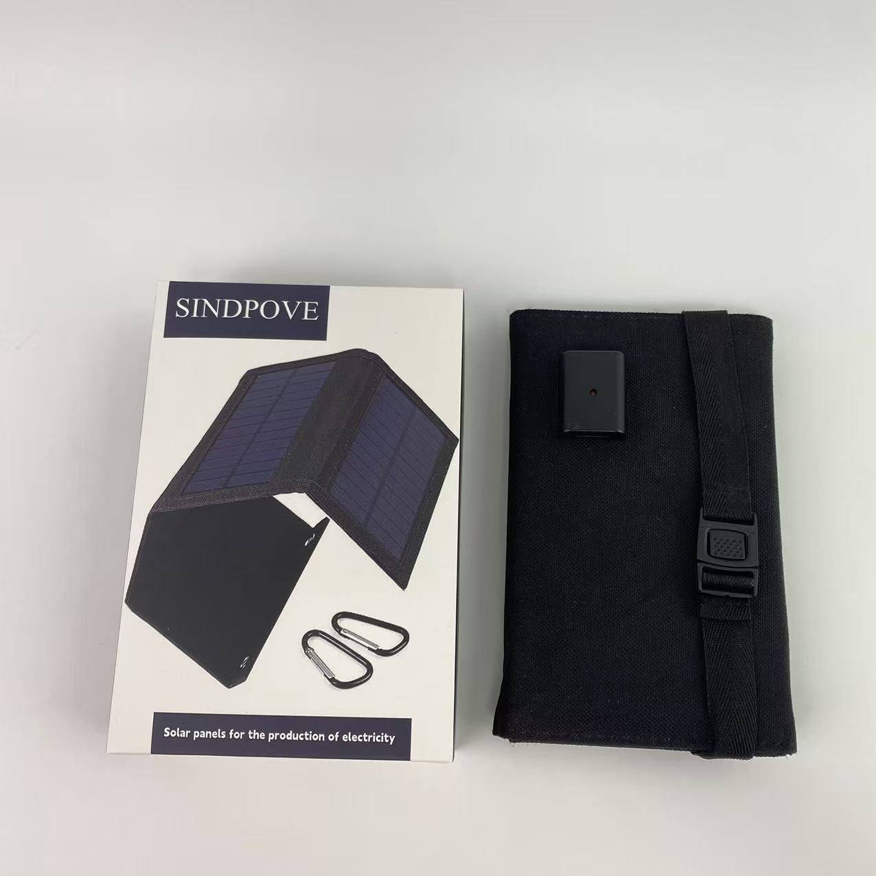 SINDPOVE solar panels for the production of electricity ,30W Solar Charger Outdoor Foldable Solar Panels 5V USB Portable Solar Smartphone Battery Charger Waterproof Solar Panel Phone Chargers (Black)