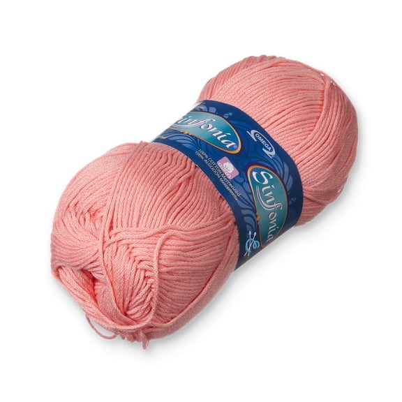 SINFONIA [100grs] by Omega - Elegant Fine 100% Mercerized Cotton Yarn for Knitting and Crafts - Color: 28 - Rose Pink 810
