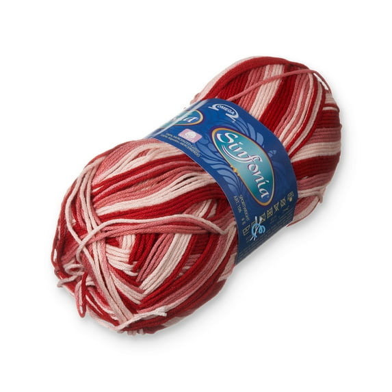 SINFONIA Multicolor [100grs] by Omega - Elegant Fine 100% Mercerized Cotton Yarn for Knitting and Crafts - Color: 73 - Wine Hues 856