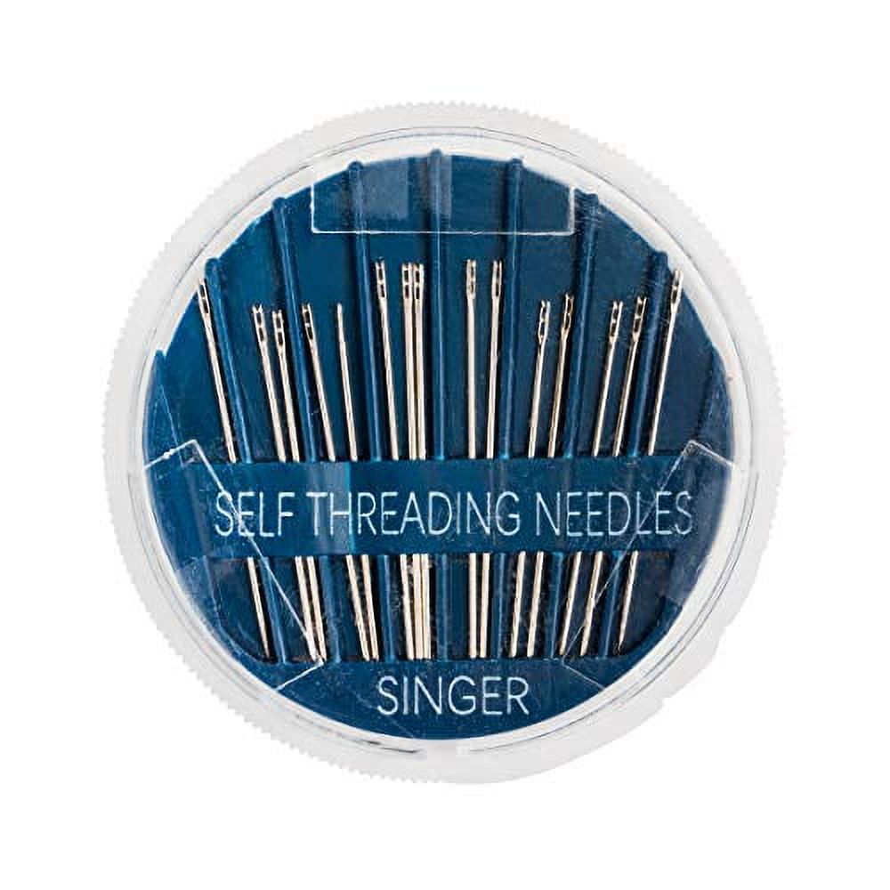 SINGER 00290 SelfThreading Hand Sewing Needles, Assorted, 15Count