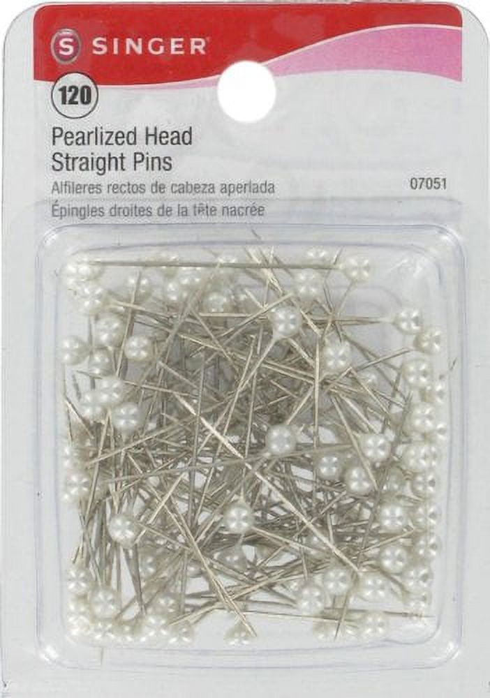 SINGER ProSeries Ball Head Straight Pins in Flower Case Size 17