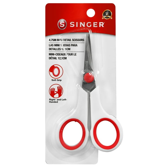 SINGER 4.75" Craft Scissors with Comfort Grip