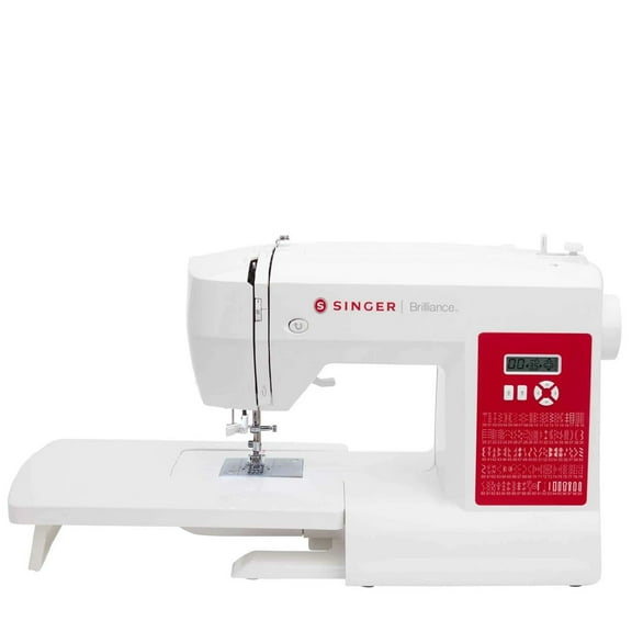 SINGER 62C Brilliance Plus Computerized Sewing Machine with Extension Table & Accessory Kit | 180 Stitch Applications, LCD Screen & High-End Touch buttons | Perfect for Creative Sewing Projects