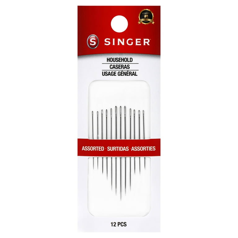 needles 赤 SINGER Assorted Steel Household Hand-Sewing Needles, Assorted