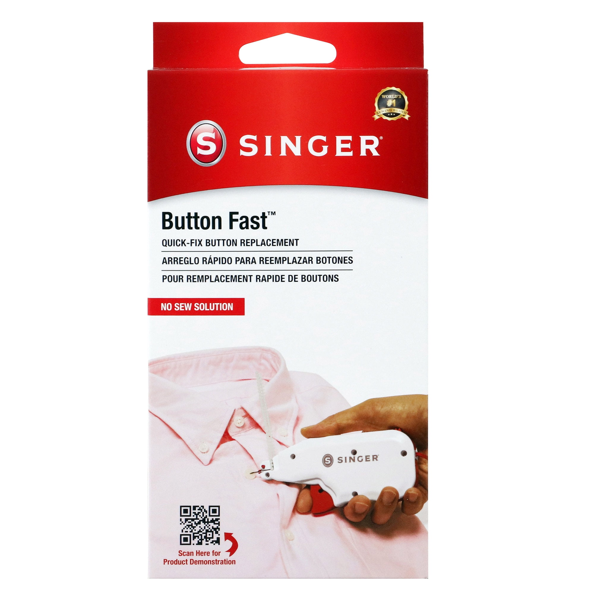 1/4 Buttoneer Fasteners - Clear