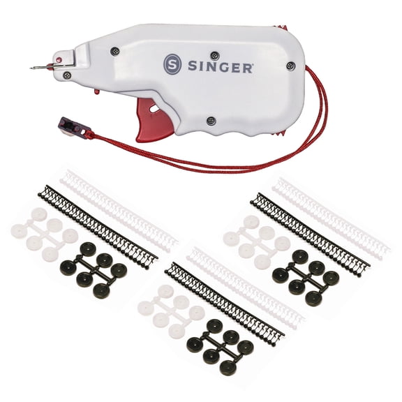SINGER Button Fast Replacement Fasteners and Buttons Set for Clothing Repairs