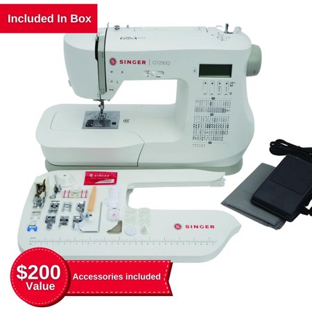 SINGER® C7290Q Sewing & Quilting Machine + Accessories & Extension Table | 417 Stitch Applications