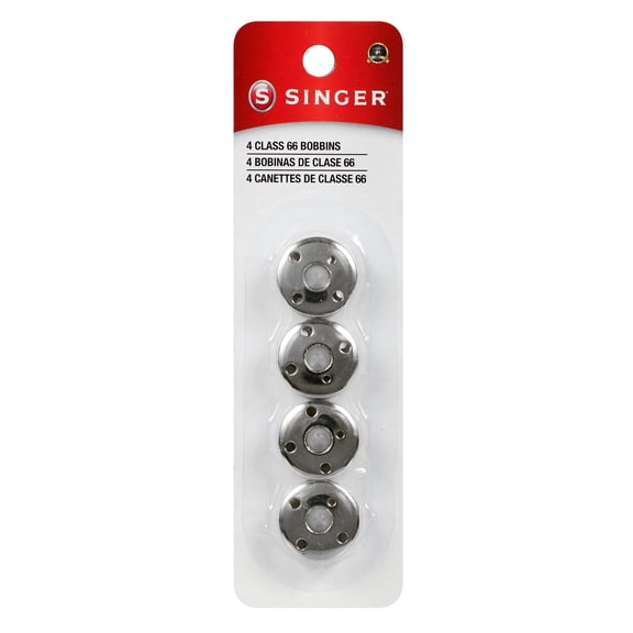 SINGER Class 66 Metal Bobbins, 4 Count
