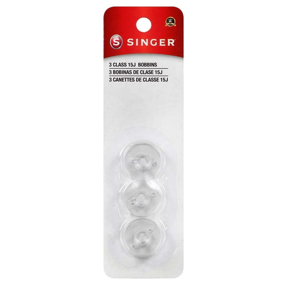 SINGER BOBBINS CLASS 15J CLEAR 3CT