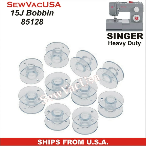 SINGER Compatible 15J Bobbins Fits Singer Heavy Duty Models & More See Description