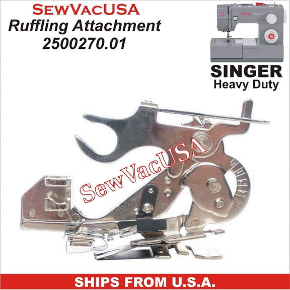 SINGER Compatible Ruffler Foot 86742 Fits Singer Heavy Duty Models & More See Description